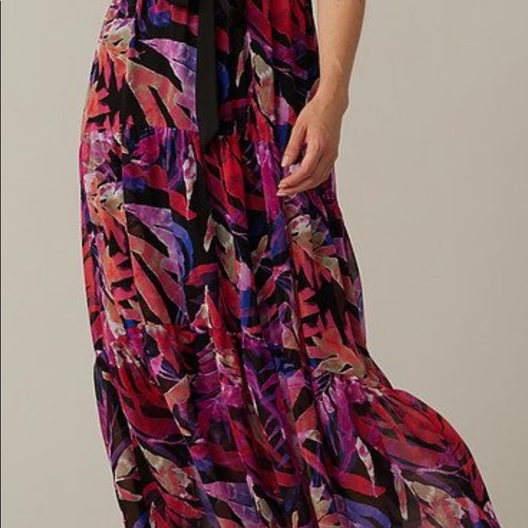 Joseph Ribkoff Tropical Chiffon Dress - Picture 10 of 14
